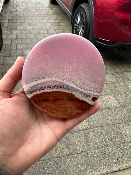 Pink Edit - Pink Beach Accacia Coasters